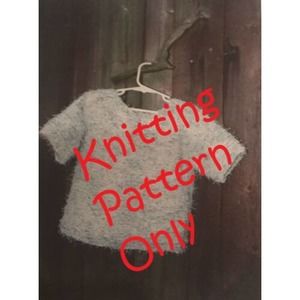 New Sarah James CH-518 Child Pullover Sweater Knitting Pattern